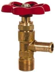 Eaton - 3/8" Pipe, Steel Shutoff Drain Cock & Shutoff Valve - 3/8 Thread, 150 Max psi - USA Tool & Supply