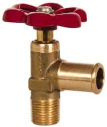 Eaton - 5/8" Pipe, Steel Shutoff Drain Cock & Shutoff Valve - 3/8 Thread, 150 Max psi - USA Tool & Supply