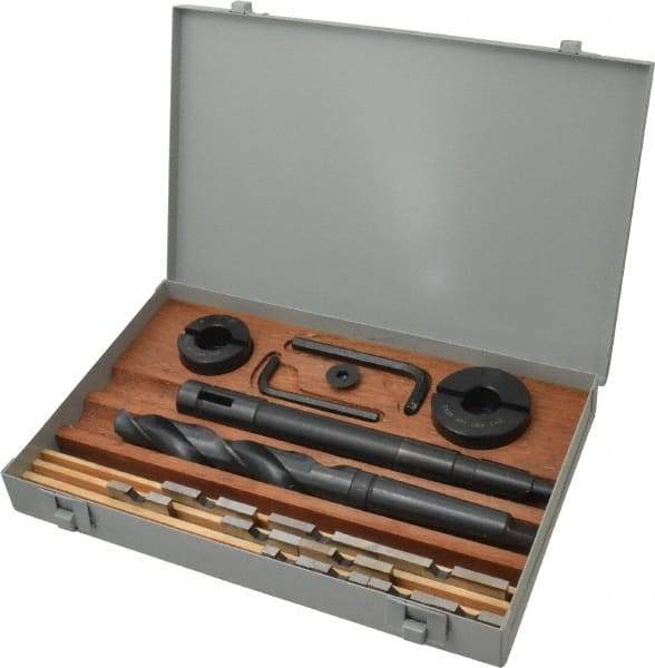 APT - 1-1/4 to 3" Blade Diam, 1" Pilot Diam, 1" Twist Drill Diam, Pilot Holder, Blade & Drill Kit - High Speed Steel Blade, MT3 Morse Taper Pilot Holder Shank, MT3 Morse Taper Drill Shank, Series E - USA Tool & Supply