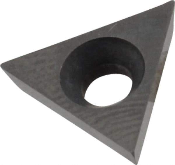 Everede Tool - TPGB207 Grade CS2 Carbide Boring Insert - Uncoated, 60° Triangle, 11° Relief Angle, 1/4" Inscr Circle, 3/32" Thick, 0.007" Corner Radius - USA Tool & Supply