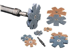 3M - 4-1/2" Diam Nonwoven Sanding Star - Coarse Grade, Eyelet, 18,000 RPM - USA Tool & Supply