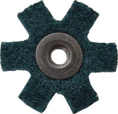 3M - 1-1/2" Diam Nonwoven Sanding Star - Very Fine Grade, Eyelet, 24,000 RPM - USA Tool & Supply