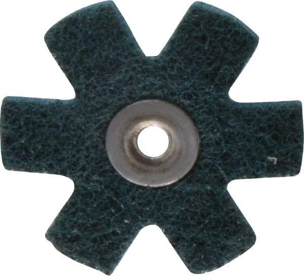 3M - 2" Diam Nonwoven Sanding Star - Very Fine Grade, Eyelet, 24,000 RPM - USA Tool & Supply