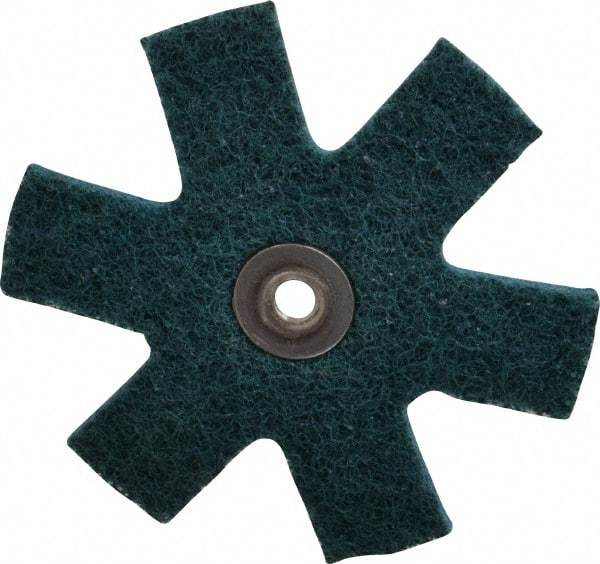 3M - 3" Diam Nonwoven Sanding Star - Very Fine Grade, Eyelet, 18,000 RPM - USA Tool & Supply