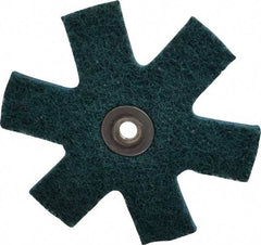 3M - 3" Diam Nonwoven Sanding Star - Very Fine Grade, Eyelet, 18,000 RPM - USA Tool & Supply