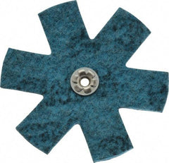 3M - 4" Diam Nonwoven Sanding Star - Very Fine Grade, Eyelet, 18,000 RPM - USA Tool & Supply