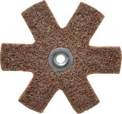 3M - 3" Diam Nonwoven Sanding Star - Coarse Grade, Eyelet, 18,000 RPM - USA Tool & Supply