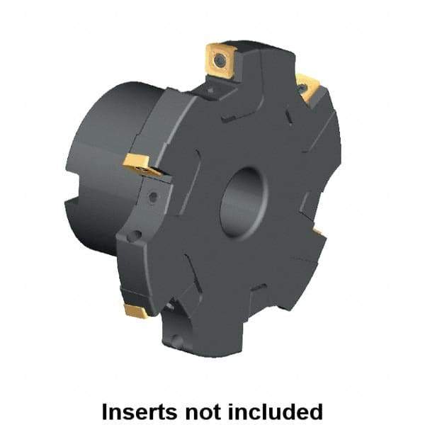 Kennametal - Shell Mount Connection, 0.461" Cutting Width, 1.709" Depth of Cut, 160mm Cutter Diam, 1.5748" Hole Diam, 10 Tooth Indexable Slotting Cutter - KSSM Toolholder, SD.T 1204.. Insert, Left Hand Cutting Direction - USA Tool & Supply