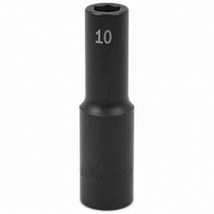 SK - Impact Socket - 1/2"DR 10MM DEEP IMPACT SOCKET - USA Tool & Supply