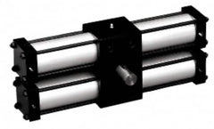 Norgren - 1-1/2" Bore, 360° Rotation, Double Rack & Pinion Rotary Air Actuator - USA Tool & Supply