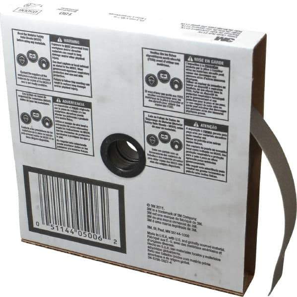 3M - 1" x 50 Yd 180 Grit Aluminum Oxide Cloth Roll - Very Fine Grade, J Weighted Backing - USA Tool & Supply