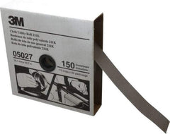 3M - 1-1/2" x 50 Yd 150 Grit Aluminum Oxide Cloth Roll - Very Fine Grade, J Weighted Backing - USA Tool & Supply