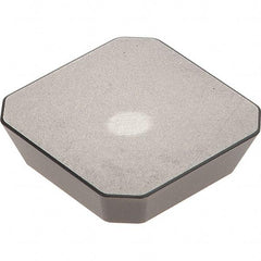 Kennametal - SEKN42 GN Grade KCPK30 Carbide Milling Insert - TiN/TiCN/Al2O3 Finish, 0.1252" Thick, 1/2" Inscribed Circle, 1mm Corner Radius - USA Tool & Supply