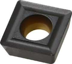 Kennametal - SPMT432 Grade KCPK30 Carbide Milling Insert - TiN/TiCN/Al2O3 Finish, 3/16" Thick, 1/2" Inscribed Circle, 0.79mm Corner Radius - USA Tool & Supply