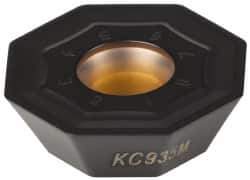 Kennametal - OFPT64 GB Grade KCPK30 Carbide Milling Insert - TiN/TiCN/Al2O3 Finish, 0.2362" Thick, 0.7362" Inscribed Circle, 1.2mm Corner Radius - USA Tool & Supply