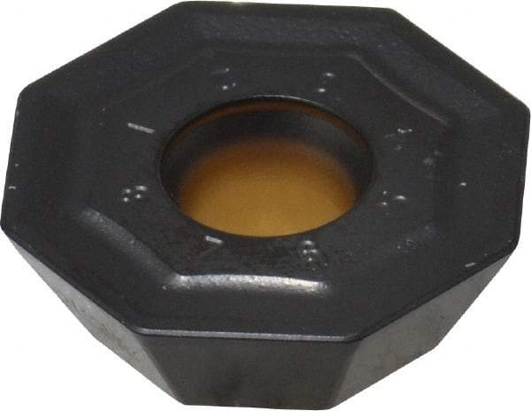 Kennametal - OFKT64 HB Grade KCPK30 Carbide Milling Insert - TiN/TiCN/Al2O3 Finish, 0.2362" Thick, 0.7362" Inscribed Circle, 1.2mm Corner Radius - USA Tool & Supply