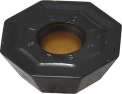 Kennametal - OFKT64 HB Grade KCPK30 Carbide Milling Insert - TiN/TiCN/Al2O3 Finish, 0.2362" Thick, 0.7362" Inscribed Circle, 1.2mm Corner Radius - USA Tool & Supply