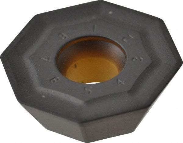 Kennametal - OFKT64 GB Grade KCPK30 Carbide Milling Insert - TiN/TiCN/Al2O3 Finish, 0.2362" Thick, 0.7362" Inscribed Circle, 1.2mm Corner Radius - USA Tool & Supply