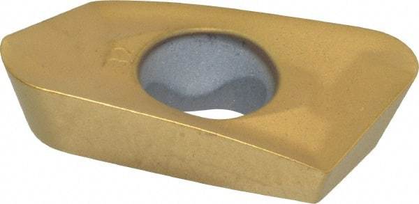 Kennametal - EP1832 GD Grade KC725M Carbide Milling Insert - TiN/TiCN/TiN Finish, 0.217" Thick, 3.2mm Corner Radius - USA Tool & Supply