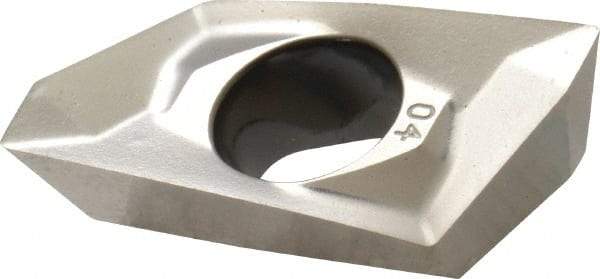 Kennametal - EC1804 LD Grade KC410M Carbide Milling Insert - TiB2 Finish, 0.217" Thick, 0.4mm Corner Radius - USA Tool & Supply