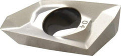 Kennametal - EC1804 LD Grade KC410M Carbide Milling Insert - TiB2 Finish, 0.217" Thick, 0.4mm Corner Radius - USA Tool & Supply