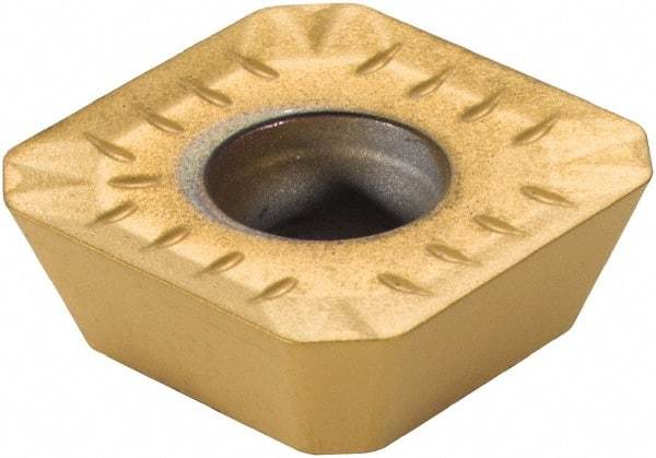 Kennametal - SEKT443 GP2 Grade KC725M Carbide Milling Insert - TiN/TiCN/TiN Finish, 3/16" Thick, 14mm Inscribed Circle, 1mm Corner Radius - USA Tool & Supply