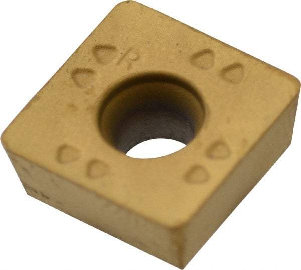 Kennametal - SPET3125 GB2 Grade KC725M Carbide Milling Insert - TiN/TiCN/TiN Finish, 0.1563" Thick, 10mm Inscribed Circle, 0.8mm Corner Radius - USA Tool & Supply