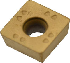 Kennametal - SPET3125 GB2 Grade KC725M Carbide Milling Insert - TiN/TiCN/TiN Finish, 0.1563" Thick, 10mm Inscribed Circle, 0.8mm Corner Radius - USA Tool & Supply