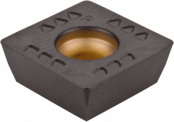 Kennametal - SDET43 GB2 Grade KCK15 Carbide Milling Insert - TiN/TiCN/Al2O3 Finish, 3/16" Thick, 1/2" Inscribed Circle, 0.8mm Corner Radius - USA Tool & Supply