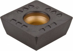 Kennametal - SDET43 GB2 Grade KCK15 Carbide Milling Insert - TiN/TiCN/Al2O3 Finish, 3/16" Thick, 1/2" Inscribed Circle, 0.8mm Corner Radius - USA Tool & Supply