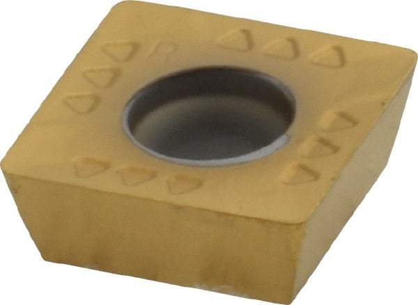 Kennametal - SDET43 GB2 Grade KC725M Carbide Milling Insert - TiN/TiCN/TiN Finish, 3/16" Thick, 1/2" Inscribed Circle, 0.8mm Corner Radius - USA Tool & Supply