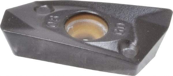 Kennametal - EP1408 GD Grade KCPK30 Carbide Milling Insert - TiN/TiCN/Al2O3 Finish, 0.177" Thick, 0.8mm Corner Radius - USA Tool & Supply