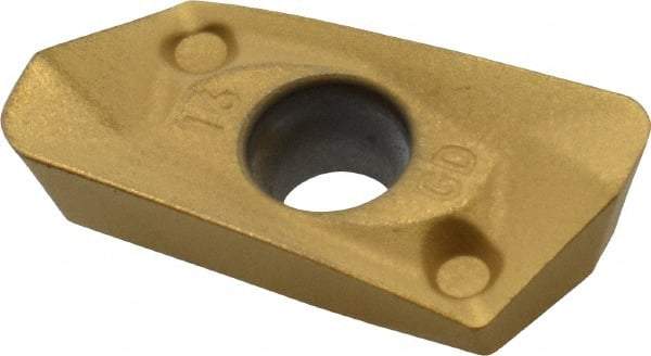 Kennametal - EP1416 GD Grade KC725M Carbide Milling Insert - TiN/TiCN/TiN Finish, 0.177" Thick, 1.6mm Corner Radius - USA Tool & Supply