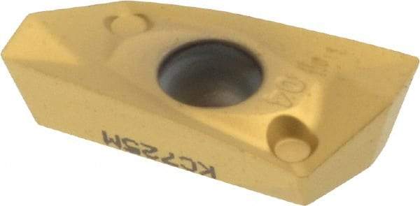 Kennametal - EC1404 GD Grade KC725M Carbide Milling Insert - TiN/TiCN/TiN Finish, 0.177" Thick, 0.4mm Corner Radius - USA Tool & Supply