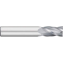 Titan USA - Square End Mills; Mill Diameter (Decimal Inch): 0.2188 ; Number of Flutes: 4 ; Length of Cut (Inch): 5/8 ; Length of Cut (Decimal Inch): 0.6250 ; Material: Solid Carbide ; Finish/Coating: Uncoated - Exact Industrial Supply