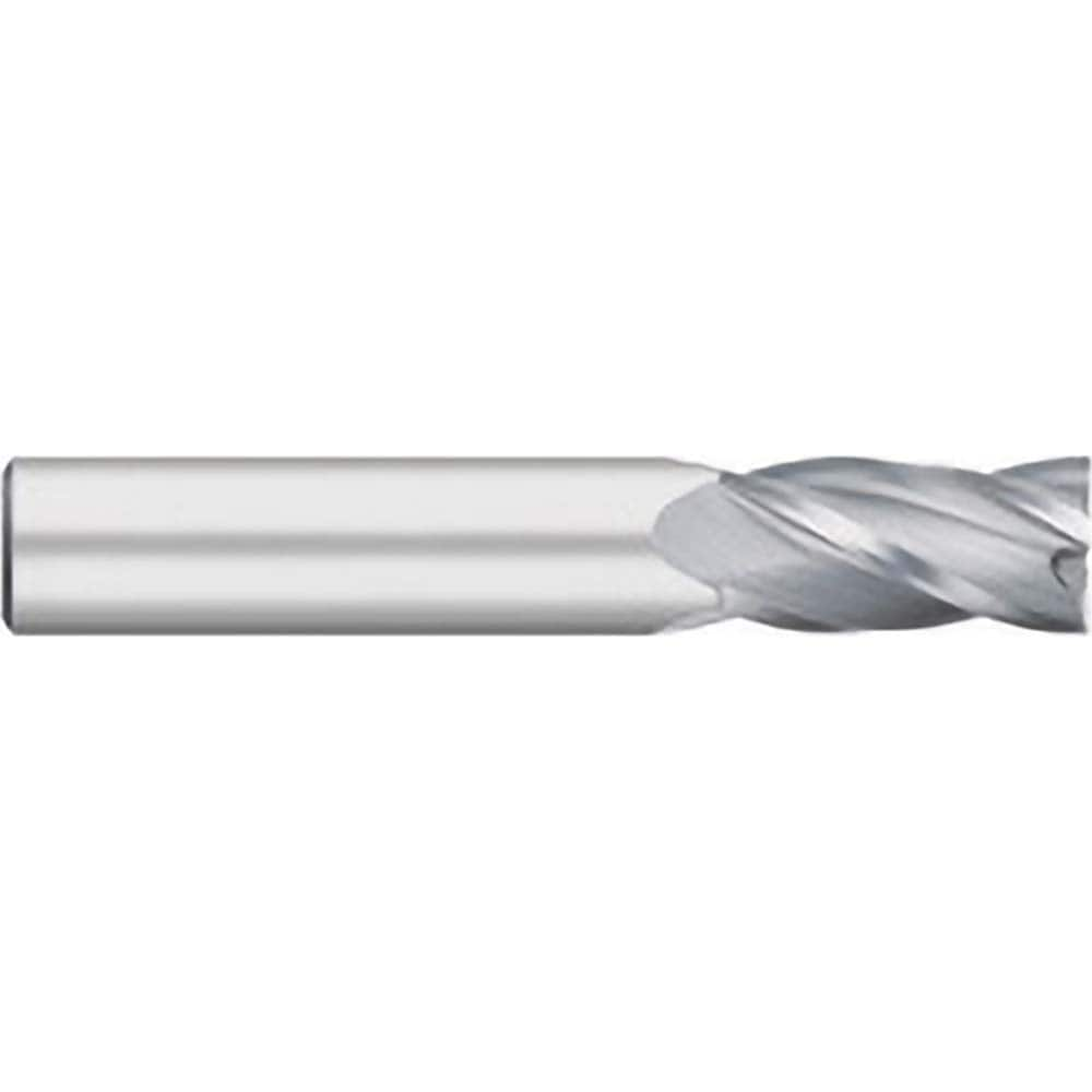 Titan USA - Square End Mills; Mill Diameter (Decimal Inch): 0.0156 ; Number of Flutes: 4 ; Length of Cut (Decimal Inch): 0.0313 ; Material: Solid Carbide ; Finish/Coating: Uncoated ; Shank Diameter (Inch): 1/8 - Exact Industrial Supply