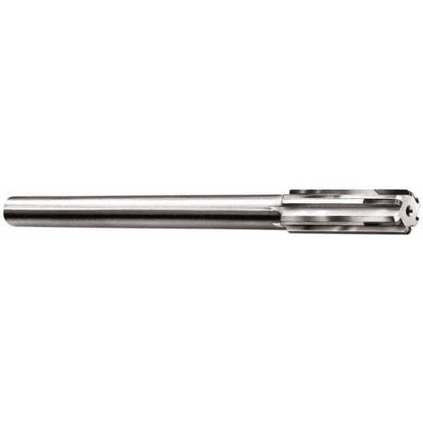 Made in USA - 0.221 to 0.238" Diam, 7/32" Diam Shank, 1-1/2" Flute, Semi Finish Semi Ground Chucking Reamer - USA Tool & Supply