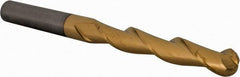 Kennametal - 1/2" Diam, 3" LOC, 2 Flute Solid Carbide Ball End Mill - TiN/TiCN/TiN Finish, Single End, 6" OAL, 1/2" Shank Diam, Spiral Flute - USA Tool & Supply