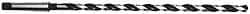 Interstate - 29/32", 3MT 118° Point High Speed Steel Taper Shank Drill Bit - Oxide Finish, 10" Flute Length, 15" OAL, Spiral Flute, Series 502 - USA Tool & Supply