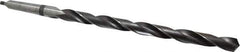 Interstate - 49/64", 2MT 118° Point High Speed Steel Taper Shank Drill Bit - Oxide Finish, 10" Flute Length, 15" OAL, Spiral Flute, Series 502 - USA Tool & Supply