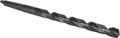Interstate - 25/32", 2MT 118° Point High Speed Steel Taper Shank Drill Bit - Oxide Finish, 10" Flute Length, 15" OAL, Spiral Flute, Series 502 - USA Tool & Supply