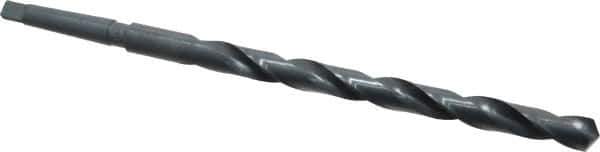 Interstate - 51/64", 2MT 118° Point High Speed Steel Taper Shank Drill Bit - Oxide Finish, 10" Flute Length, 15" OAL, Spiral Flute - USA Tool & Supply