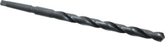 Interstate - 51/64", 2MT 118° Point High Speed Steel Taper Shank Drill Bit - Oxide Finish, 10" Flute Length, 15" OAL, Spiral Flute - USA Tool & Supply