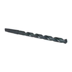 Interstate - 7/8", 3MT 118° Point High Speed Steel Taper Shank Drill Bit - Oxide Finish, 10" Flute Length, 15" OAL, Spiral Flute, Series 502 - USA Tool & Supply