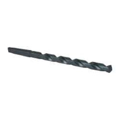Interstate - 7/8", 3MT 118° Point High Speed Steel Taper Shank Drill Bit - Oxide Finish, 10" Flute Length, 15" OAL, Spiral Flute, Series 502 - USA Tool & Supply