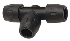 Transair - 1-1/2" ID, Air Hose Equal Tee - 232 Max psi, 8-1/16" Long, Plastic - USA Tool & Supply