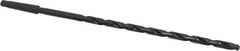 Interstate - 17/32", 2MT 118° Point High Speed Steel Taper Shank Drill Bit - Oxide Finish, 12" Flute Length, 18" OAL, Spiral Flute - USA Tool & Supply