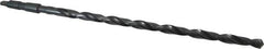 Interstate - 19/32", 2MT 118° Point High Speed Steel Taper Shank Drill Bit - Oxide Finish, 12" Flute Length, 18" OAL, Spiral Flute - USA Tool & Supply