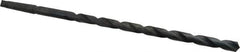 Interstate - 21/32", 2MT 118° Point High Speed Steel Taper Shank Drill Bit - Oxide Finish, 12" Flute Length, 18" OAL, Spiral Flute - USA Tool & Supply