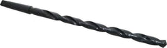 Interstate - 53/64", 3MT 118° Point High Speed Steel Taper Shank Drill Bit - Oxide Finish, 12" Flute Length, 18" OAL, Spiral Flute, Series 502 - USA Tool & Supply